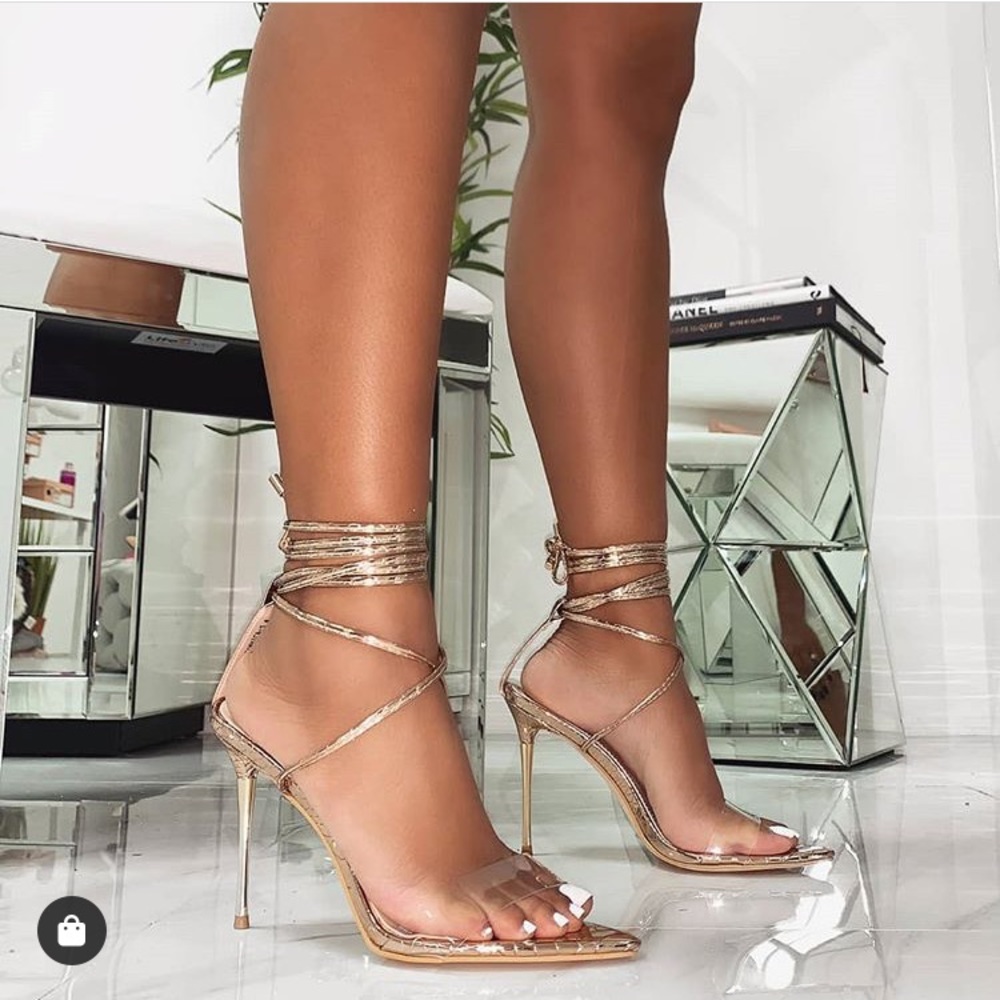 Rose gold heels